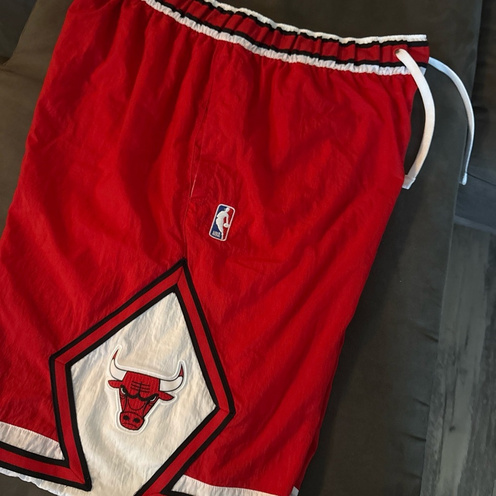 Red Nike NBA Bulls Shorts 100%Nylon